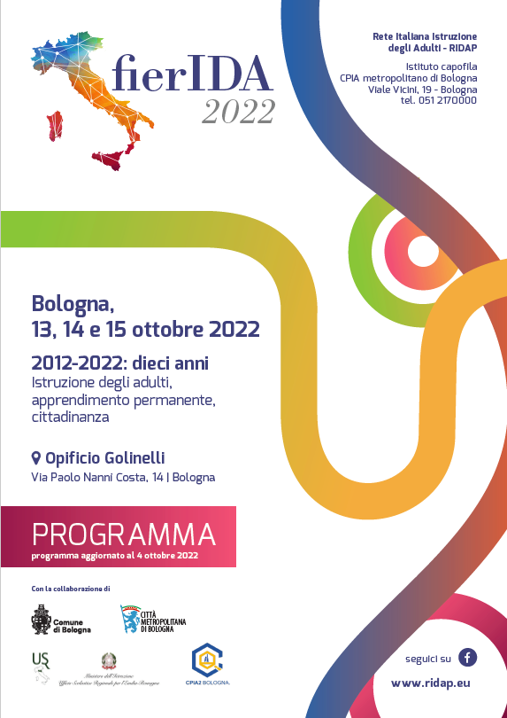 FIERIDA 2012-2022, Bologna 13, 14 e 15 ottobre 2022